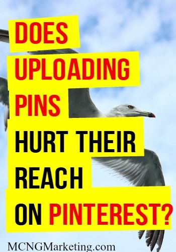 Does uploading your pins hurt their reach on Pinterest? Here's a small case study that suggests it might. Article by @mcngmarketing.