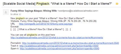 Pingback - when someone references your content Pingback - when someone references your content