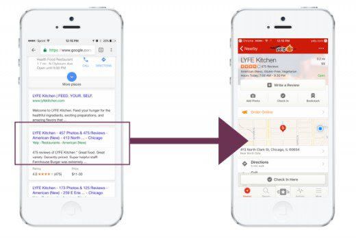 Deep linking